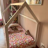 Letto montessoriano per Bambini con materasso.