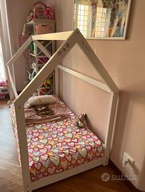 Letto montessoriano per Bambini con materasso.