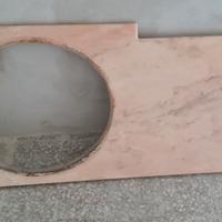 piano in marmo Rosa per lavabo bagno
