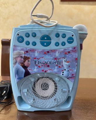 karaoke bambini Disney Frozen 2 con microfono