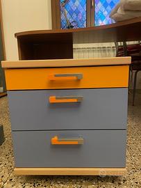 Cassettiera con rotelle