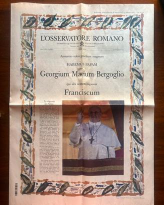 L’Osservatore Romano elezione Bergoglio