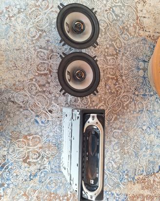 stereo sony xplod con 2 casse alpine
