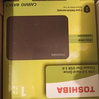 Toshiba hdd portatile USB 3.0 1TB con scatolo
