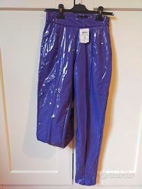 Pantaloni in lattice viola 