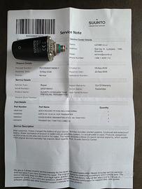 Suunto Tank wireless transmitter 