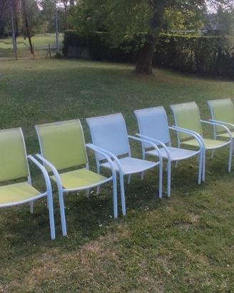 Sedie da esterno e Tavolo da giardino in legno