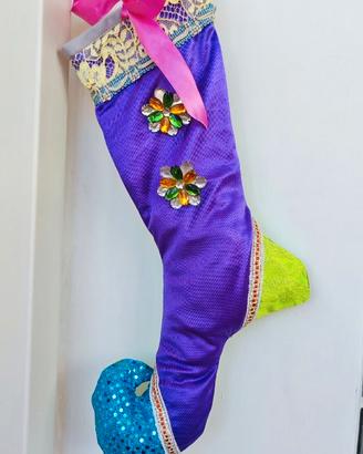 Calza della Befana Artigianale Unica fatta a mano