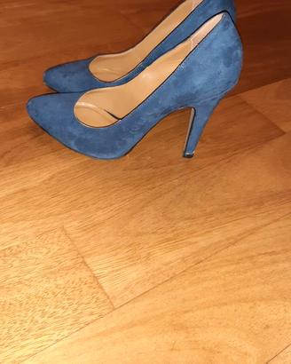 Scarpe donna decolletè blu eleganti