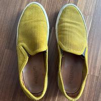 BUTTERO slip-on uomo in pelle scamosciata gialla