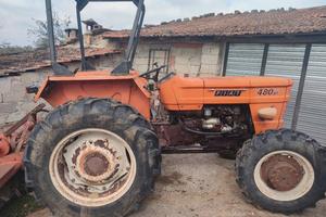 trattore 480 DT fresa aratro cassone rimorchio