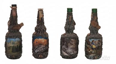 4 bittiglie decorative