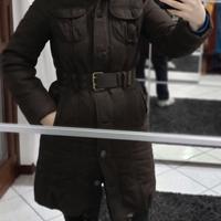 Giaccone midi imbottito con cappuccio staccabile 