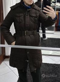 Giaccone midi imbottito con cappuccio staccabile 