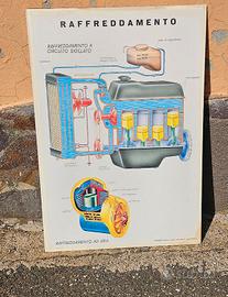 CARTELLO DIDATTICO AUTOSCUOLA VINTAGE BIFACCIALE