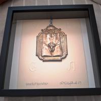 Ex Voto in argento su carta d'Amalfi