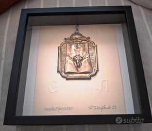Ex Voto in argento su carta d'Amalfi