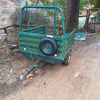 carrellino con gancio sponda levabile