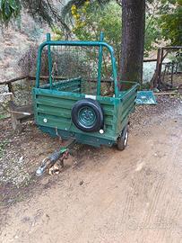 carrellino con gancio sponda levabile