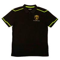 Polo nera Lamborghini Squadra Corse originale