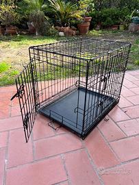 Trasportino per cani in metallo
