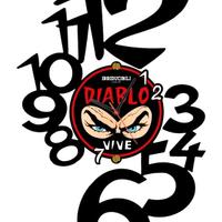 Diablo diabolik orologio a parete ULTRAS LAZIO