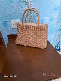 Borsa a mano Accessorize in paglia intrecciato 