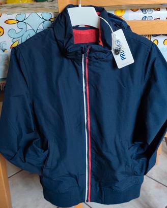 giubbino leggero nuovo con cappuccio tg 10 anni
