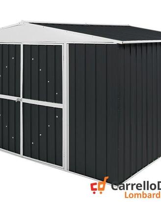 Box in Acciaio da giardino 360x345cm nero