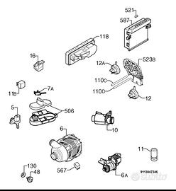 Ricambi Lavastoviglie Rex Tt800 Scheda elettronica