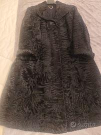 pelliccia vintage donna originale nera