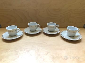 Tazzine e piattini caffè Mokito bar (4 pezzi)