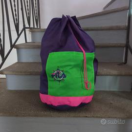 Borsone Sacca sportiva Fila vintage anni ’90 fluo