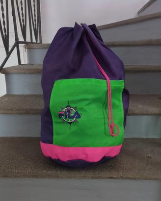 Borsone Sacca sportiva Fila vintage anni ’90 fluo