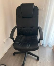 sedia girevole in similpelle per ufficio o studio 