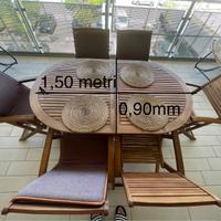 Tavolo da Giardino in Legno da esterno allungabile