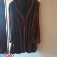 Cappotto di visone marrone