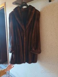 Cappotto di visone marrone