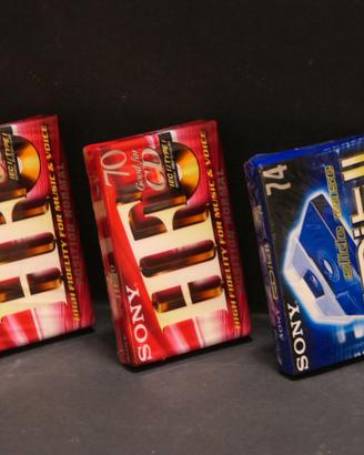 3 audio cassette Sony 90 70 74 nuove