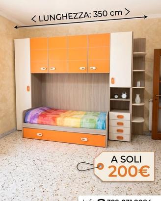 CAMERETTA 350cm COME NUOVA COME IN FOTO