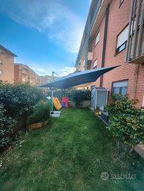 ombrellone da giardino 3x4 - grigio antracite 