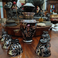 Servizio vetro murano per ciliegie sotto spirito