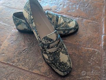 maliparmi completo scarpe borsa pelle stampa piton