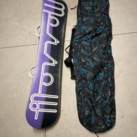 Tavola snowboard donna Morrow + attacchi + sacca