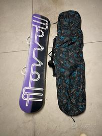 Tavola snowboard donna Morrow + attacchi + sacca