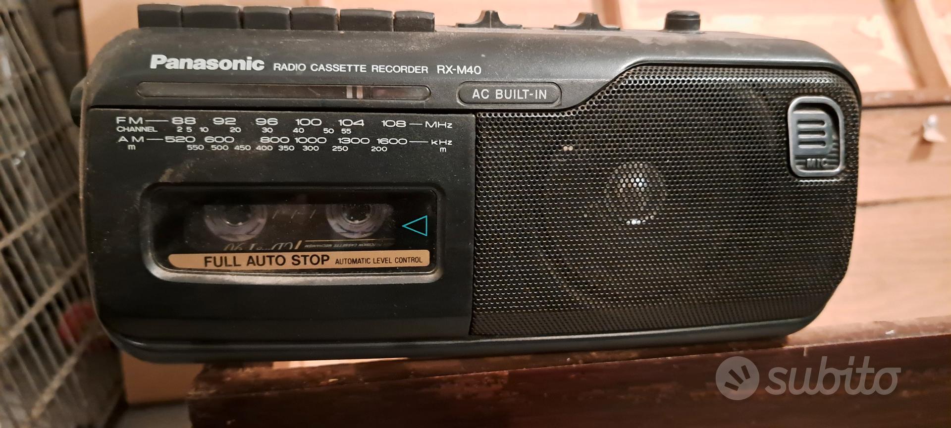 Panasonic Radio cassette recorder RX-M40 Audio/Video In vendita