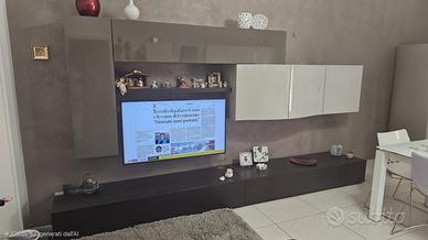 ⭐️PARETE ATTREZZATA MODERNA LACCATO LUCIDO 3,60M