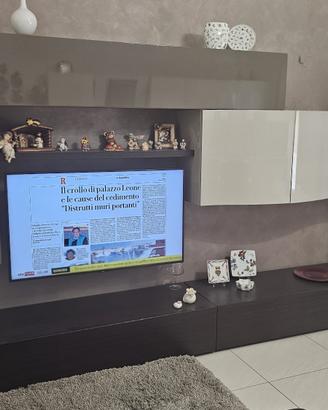 ⭐️PARETE ATTREZZATA MODERNA LACCATO LUCIDO 3,60M