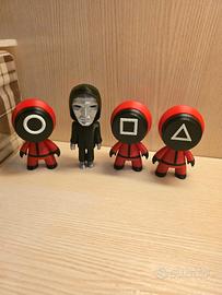 Personaggi Squid Game stampati in 3D