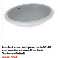 Lavabo da incasso Geberit  (leggete l'annuncio)